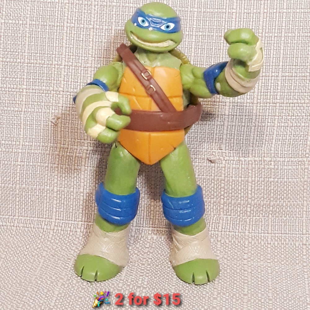 2016 Playmates TMNT Leonardo Action Figure - 5" Ninja Turtle Toy